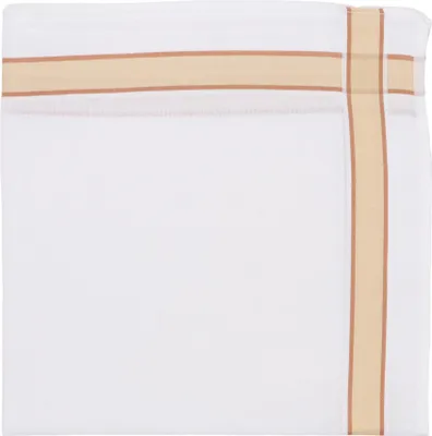 Produktbild von Tiseco Herren Taschentücher Set – Baumwolle – 40x40 cm – Indiantan Rand – 6 Stück