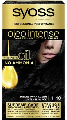 Obrázek produktu pro Oleo Intense permanentní barva na vlasy s oleji 1-10 Intense Black