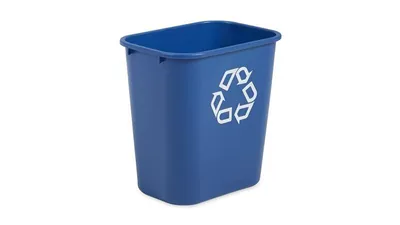 Zdjęcie produktu dla Kosz na śmieci Rubbermaid FG295673BLUE 26,6 litra prostokątny PE niebieski