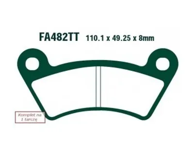 Produktbild von EBC Brakes FA482TT Bremsbeläge Satz Bremsklötze