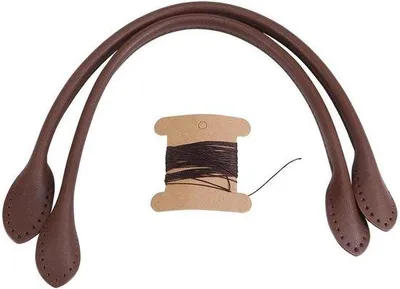 Immagine prodotto di Cinghie imbottite in pelle per borse: accessori fai da te (marrone)