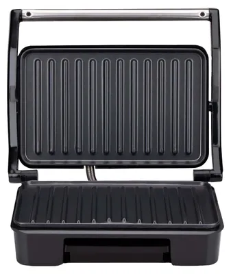 Produktbild von Tosti Apparaat Grill 750W Kontaktgrill schwarz Antihaftbeschichtung Küche