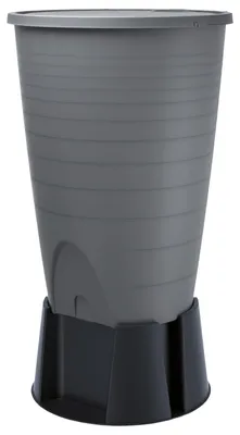 Produktbild von Regentonne grau PERUNO 260 Liter inkl. Sockel und Hahn