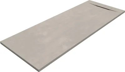 Produktbild von SANYCCES SIENA Rechteckige Duschwanne SanyDur Gel Coat 200 x 80 cm, Concrete light