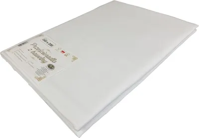 Zdjęcie produktu dla Prześcieradło, klasyczna bawełna, bez gumki 160x200 Biały