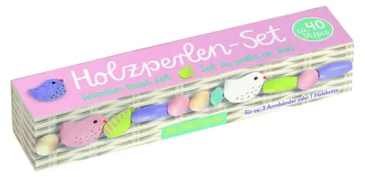 Zdjęcie produktu dla Zestaw drewnianych koralików Wesołych Świąt!