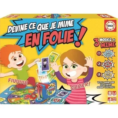 Produktbild von Educa Gesellschaftsspiel Mimespiel für Kinder - pädagogisches Brettspiel