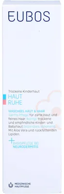 Image de EUBOS Gel nettoyant peau calme pour enfants, 125 ml gel