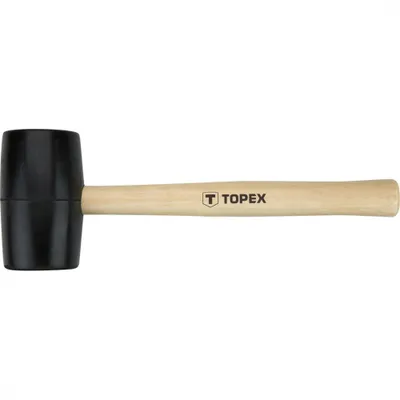 Obrázok produktu pre Gumená palička TOPEX 50 mm/340 g, drevená rukoväť