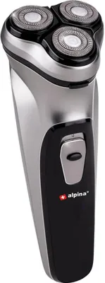 Produktbild von alpina holiaci strojček pre mužov USB akumulátor - 3 plávajúce holiace hlavy - výsuvný zastrihávač - s čistiacou kefkou a ochranným krytom - USB kábel