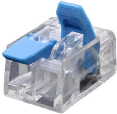 Produktbild von 10 Stk. Verbindungsklemme PCT412 / PCT413 / PCT414 / PCT415 - Farbauswahl : Blau PCT412 (2 Anschlüsse) Farbe: Blau Ausführung: PCT412 (2 Anschlüsse)