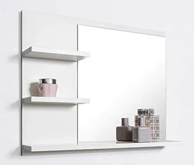Produktbild von Famanu Badezimmer Spiegel mit Regal - 50 x 60 x 12 cm