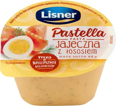 Zdjęcie produktu dla Lisner Pastella Pasta Jajeczna Z Łososiem 80 G