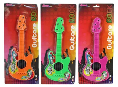 Produktbild von 3 Stück Gitarre Spielzeug für Kinder - ca. 32 cm