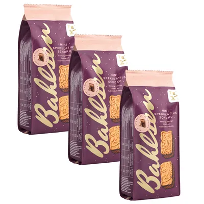 Obrázek produktu pro Bahlsen Mini čokoláda Speculoos s mléčnou čokoládou 200g 3-pack
