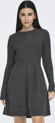 Juquenazi Strickkleid Damen Pullover Kleid Rundhals Produktbild-Vorschau 2