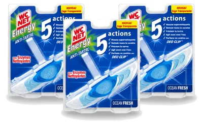 Produktbild von 3 x WC Net Toilethänger Ocean Fresh 38 g - Vorteilspackung - 3 Stücke