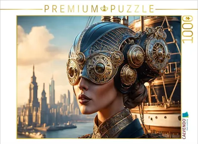 Produktbild von CALVENDO Puzzle Hafenmeisterin mit Kommunikationshaube und Fernsichtmodul | 1000 Teile Lege-Größe 64x48cm Foto-Puzzle für glückliche Stunden