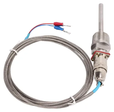 PT100 Temperatursensor Edelstahlsonde 1/2" NPT -50 bis 200 °C