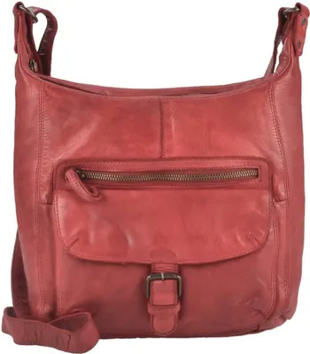 Produktbild von Bear Design Damen Tasche Ledertasche Umhängetasche Schultertasche 30cm rot CL32612-red