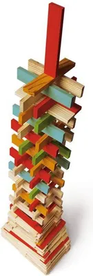 Produktbild von Jeujura Holzbausatz Técap Color 300 Stück