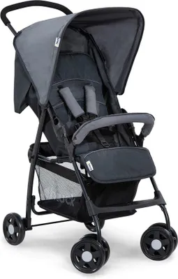 Produktbild von Leichter Buggy bis 15kg, Klappbar, Sonnendach, Grau