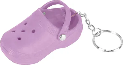 Produktbild von Schlüsselbund Mini süßes Silikon tragbarer Slipper für Schulbag Handtasche Geschenk Violett