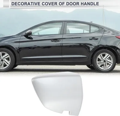 Image de Cache De Cylindre De Serrure De Poignée De Porte Avant Droite Pour Volkswagen Sagitta 2019 2020 2021 Abs Ton Argenté 1 Pièce