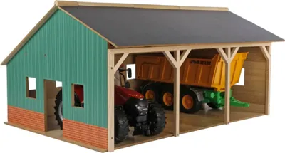 Produktbild von Van Manen Bauernhof-Schuppen 55x77,5x38 cm im Maßstab 1:16