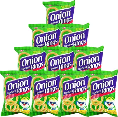 Produktbild von Nong Shim Onion Rings Zwiebelringe Chips 10x50g