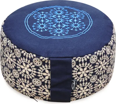 Produktbild von Meditationskissen rund - vintage - organic Baumwolle - ø 30cm x 15 cm