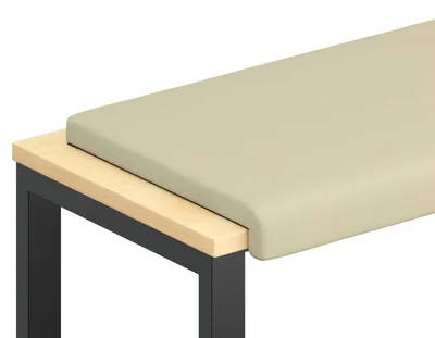 Produktbild von vidaXL Bankkissen Kunstleder Creme Tiefe 35 cm