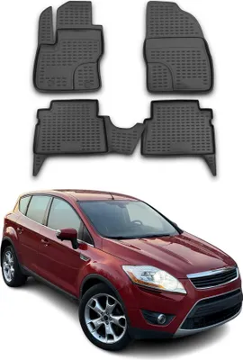 Tappetini Gomma Premium Per Opel Crossland X (dal 2017) - Set 4 Pezzi, Design Esagonale, Antiscivolo, Facili Da Pulire, Inodori, Nero