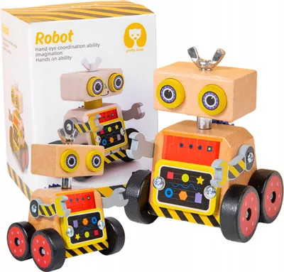Obrázek produktu pro Manipulační hračka Montessori robot Skládací vzdělávací