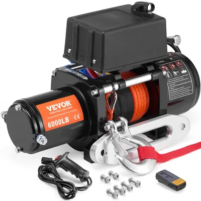Productafbeelding van Elektrische Lier - Winch - Takel - Kabellier - Draadloze Afstandsbediening - 2721,6 kg Trekkracht
