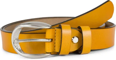 Produktbild von styleBREAKER Uni Echtleder Gürtel 2,8 cm | Glattes Rindsleder Einfarbig | Edle geprägte Schnalle | Eleganter Look für Anzug & Jeans | Kürzbar