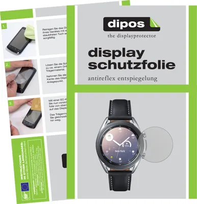 Produktbild von 5x Schutzfolie für Samsung Galaxy Watch 3 (45mm) matt Displayschutzfolie Folie Display Schutz dipos