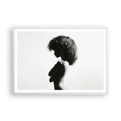 Produktbild von Gerahmtes Poster - Weißer Rahmen - Frau Nacktheit Körper - 100x70 cm - Wand Bild - Wanddeko - Wandbilder - Kunstposter - Wandposter - Bilderrahmen - Bilder - Kunstdruck - P2WAA100x70-4946