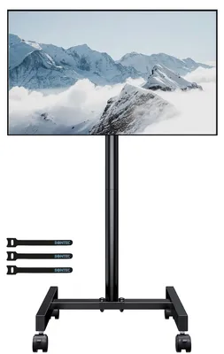 Produktbild von Mobile TV-Ständer für 13-49 Zoll Fernseher mit Rollen - Verstellbarer TV-Wagen
