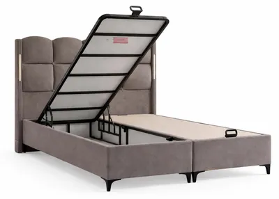 Image de Lit avec matelas, style moderne, avec espace de rangement, rembourrage moelleux