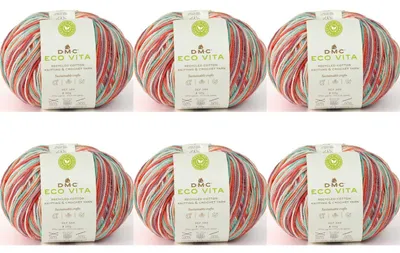 Zdjęcie produktu dla 6x DMC Eco Vita - zrównoważona przędza Multicolor (Color 603)