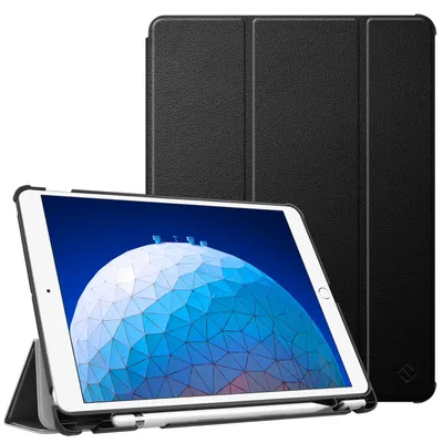 Produktbild von Fintie Hülle für iPad Air 10.5" 2019 (3. Generation) / iPad Pro 10.5" 2017 - Ultra Schlank Superleicht Ständer Schutzhülle mit eingebautem Pencil Halter, Auto Schlaf/Wach, Schwarz – *Schwarz