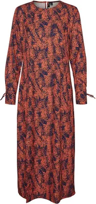 Produktbild von Vero Moda Sia Langarm-midikleid Orange S Frau Orange S