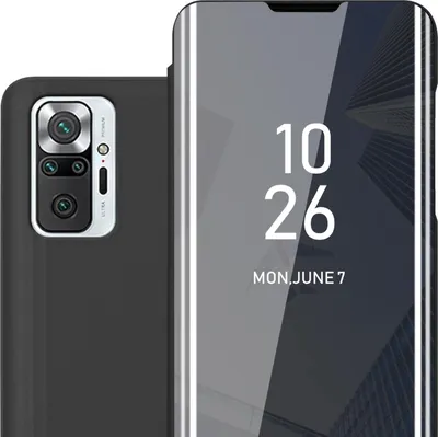 Obrázek produktu pro Cadorabo Pouzdro na mobil pro Xiaomi RedMi NOTE 10 PRO v černém krytu Zadní kryt Ochranné pouzdro Book Case Booklet