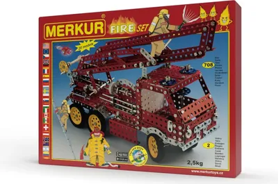 Produktbild von Merkur Fire Set, 740 Teile, 20 Modelle