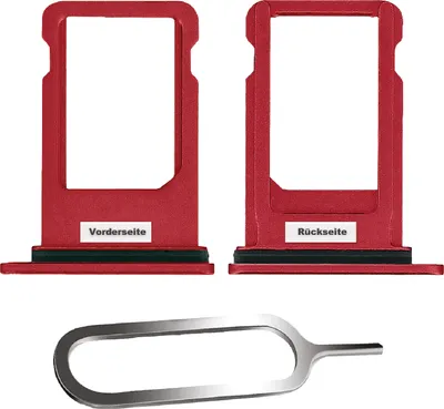 Produktbild von iPHONE 8 SE 2020 2022 SIM KARTEN HALTER TRAY ADAPTER FACH STECKER SLOT CARD (PRODUCT) RED