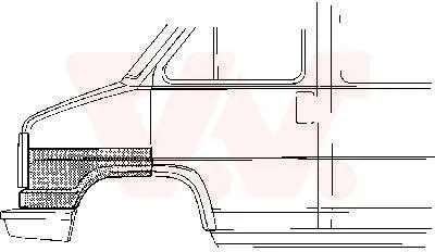 Produktbild von VAN WEZEL 1745160 Kotflügel Vorne Rechts für FIAT DUCATO Kasten (290) DUCATO Pritsche/Fahrgestell (290) DUCATO Panorama (290) passend für PEUGEOT