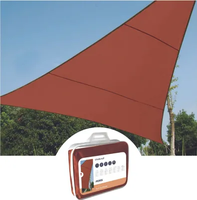 Produktbild von Perel Dreieckiges Sonnensegel 3.6 x 3.6 x 3.6 m aus wasserabweisendem Polyester für Garten und