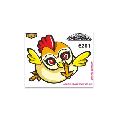 Image de Sticker Standard Poulet Fuck 10x12cm