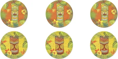 Immagine prodotto di Excelsa set di 6 piatti pizza Tiki in porcellana 31,5 cm Colorato